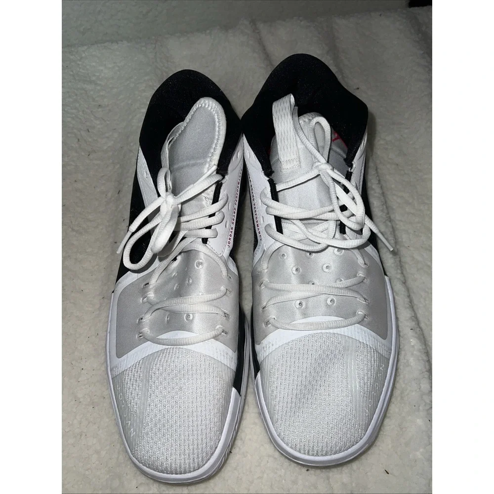 Jordan Zoom Separate White/Black/Red Men's‎ Size 14 Basketball Shoes DH0249 051
